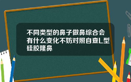 不同类型的鼻子做鼻综合会有什么变化不妨对照自查L型硅胶隆鼻