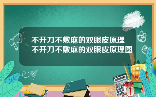 不开刀不敷麻的双眼皮原理不开刀不敷麻的双眼皮原理图