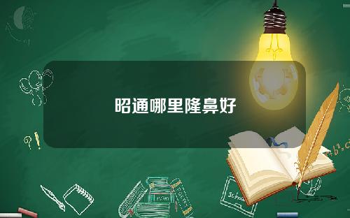 昭通哪里隆鼻好