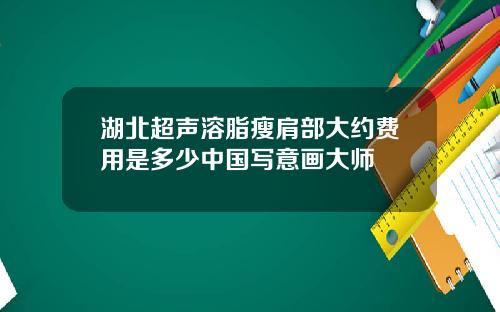 湖北超声溶脂瘦肩部大约费用是多少中国写意画大师