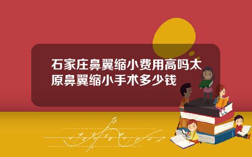 石家庄鼻翼缩小费用高吗太原鼻翼缩小手术多少钱