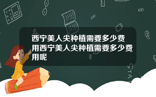 西宁美人尖种植需要多少费用西宁美人尖种植需要多少费用呢