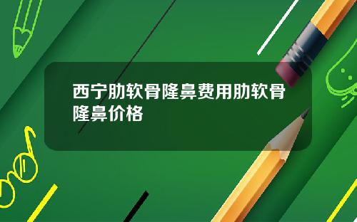 西宁肋软骨隆鼻费用肋软骨隆鼻价格